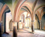 Zaal in Jeruzalem, olie op doek, 60 x 50 cm.
